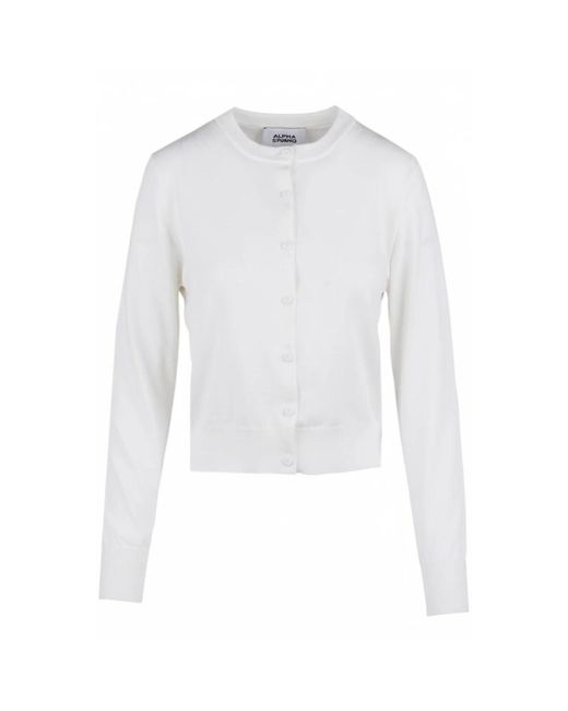 Alpha Studio White Cardigans