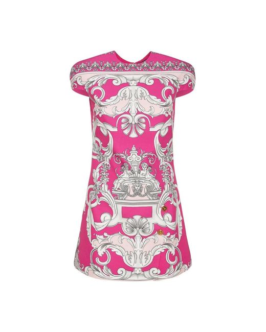 Versace Pink Short Dresses
