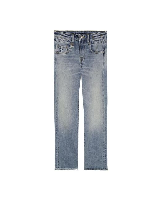 R13 Blue Straight Fit Jeans