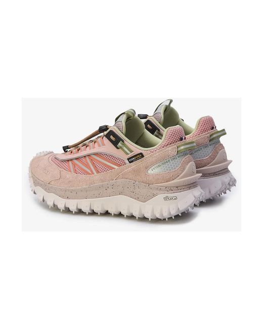 Moncler Pink Trailgrip leichte sneakers