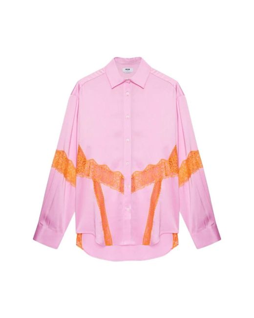 MSGM Hemden in het Pink