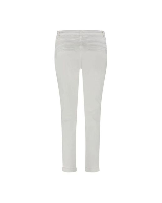 Red Button Gray Offwhite Tessy Crp Slubtwill Hose