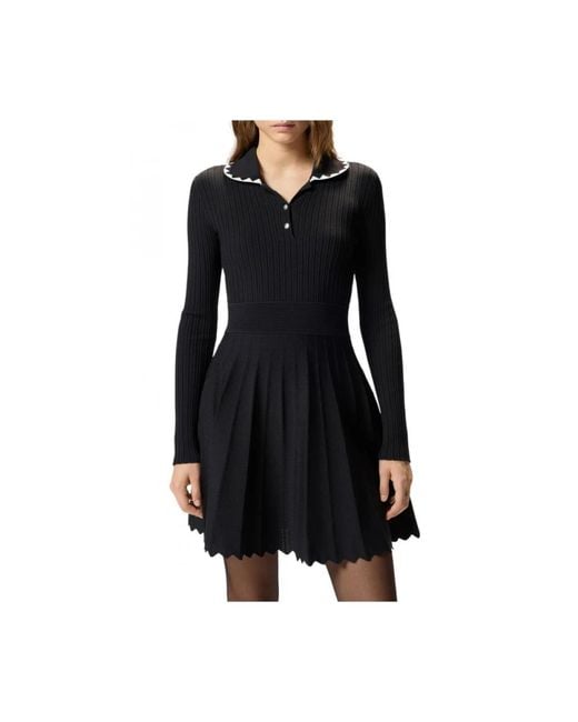 Pinko Black Knitted Dresses