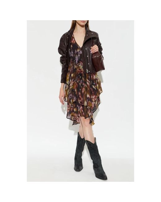 AllSaints Ryder Leren Jas in het Brown
