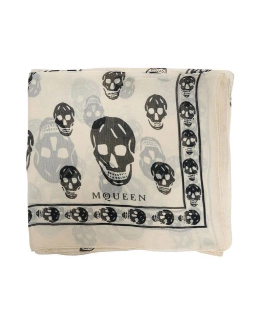 McQueen Metallic Silky Scarves