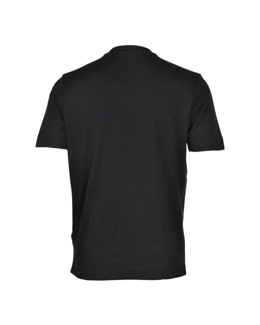 Gran Sasso Black T-Shirts for men