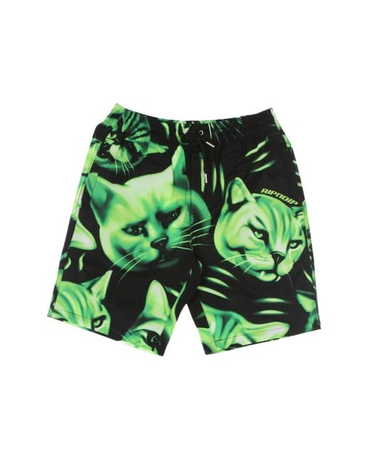 RIPNDIP Badmode ,Veelkleurig ,Korte Broek in het Green voor heren