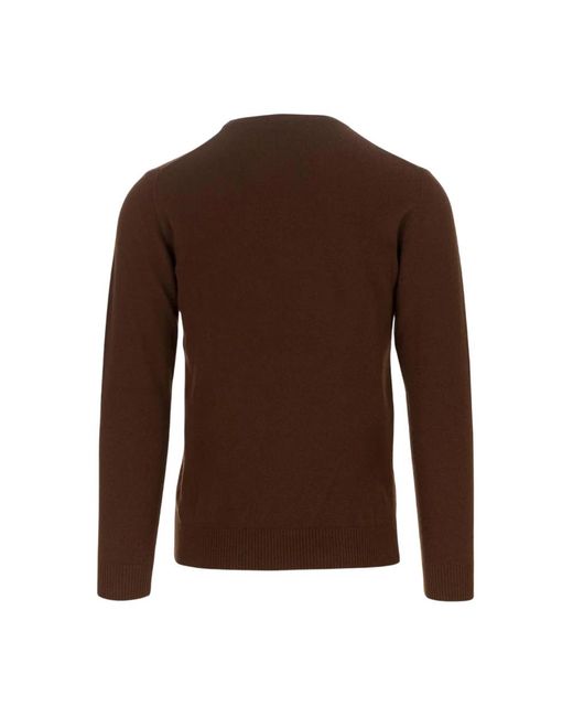 Daniele Fiesoli Brown Round-Neck Knitwear for men