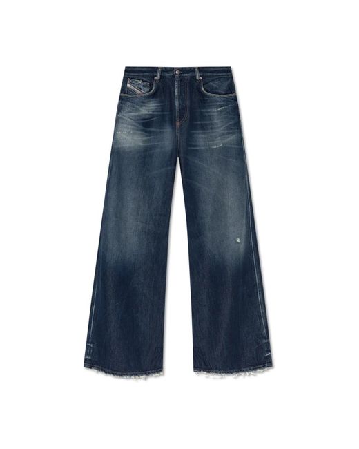DIESEL Jeans ,Blauw ,Flared Jeans in het Blue