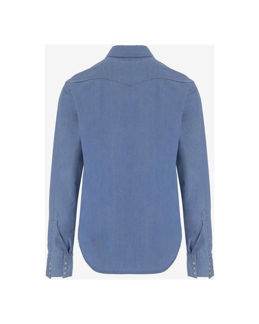 Alessandro Gherardi Blue Denim Shirts for men
