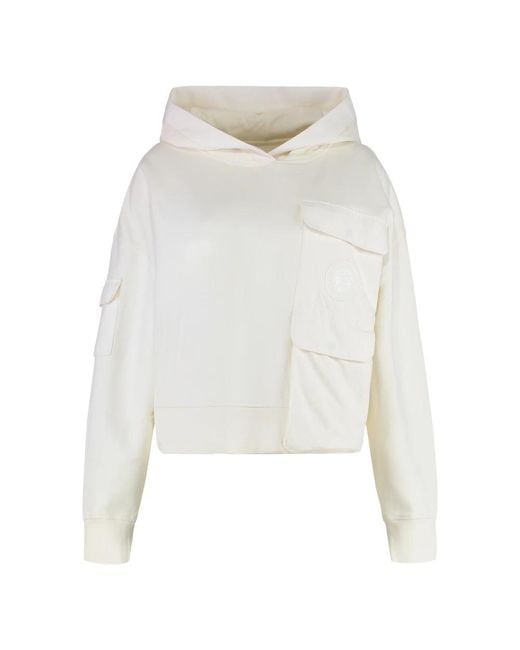 Canada Goose Hoodies in het White