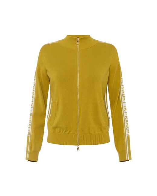 Elisabetta Franchi Zip-Throughs in het Yellow
