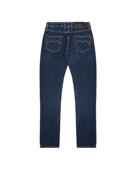 Moorer Blue Slim Fit Jeans for men
