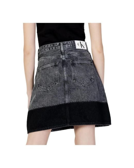 Calvin Klein Black Denim Skirts
