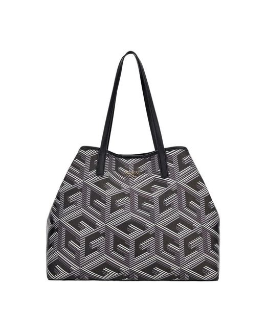 Guess Gray Tote Bags