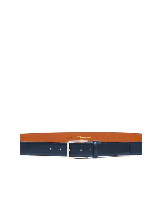 Santoni Blue Belts for men