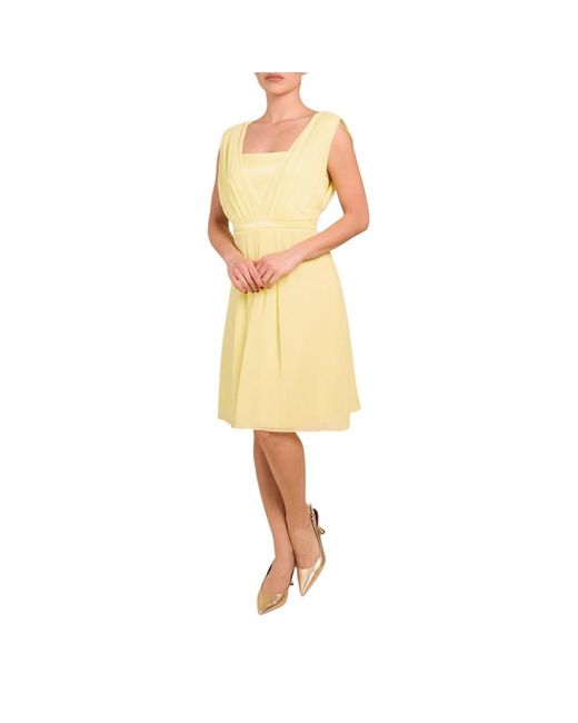 Nenette Yellow Short Dresses