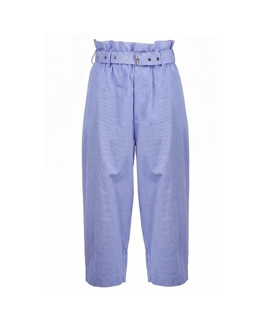 SOLOTRE Blue Tapered Trousers