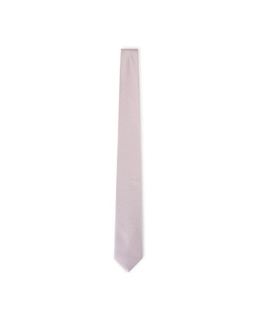 Brioni White Standard 7X150 Cotton And Silk Tie for men
