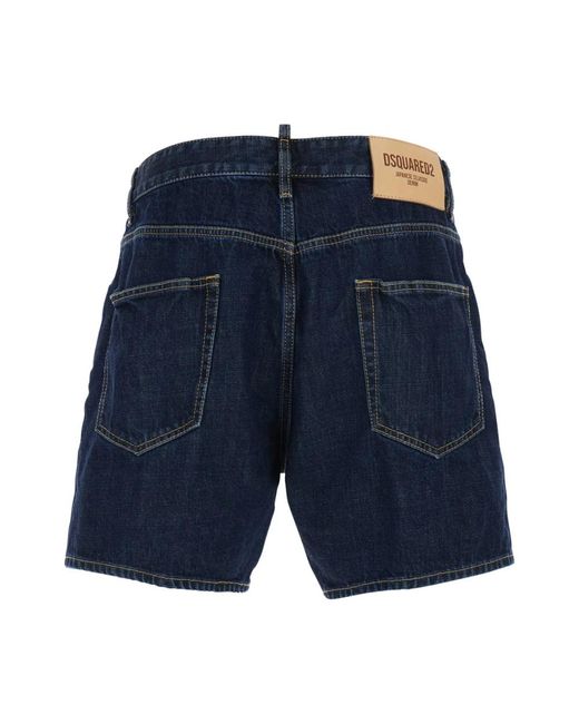 DSquared² Korte Broeken ,Blauw ,Denim Bro Short in het Blue voor heren