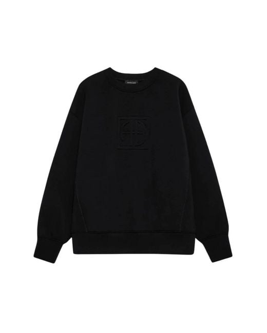 Anine Bing Black Sweatshirts