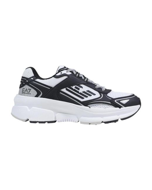 EA7 Schoenen ,Veelkleurig ,Polyester Running Sneakers in het Blue voor heren