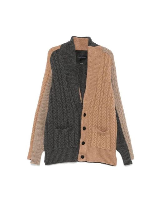 FEDERICO CINA Brown Cardigans for men