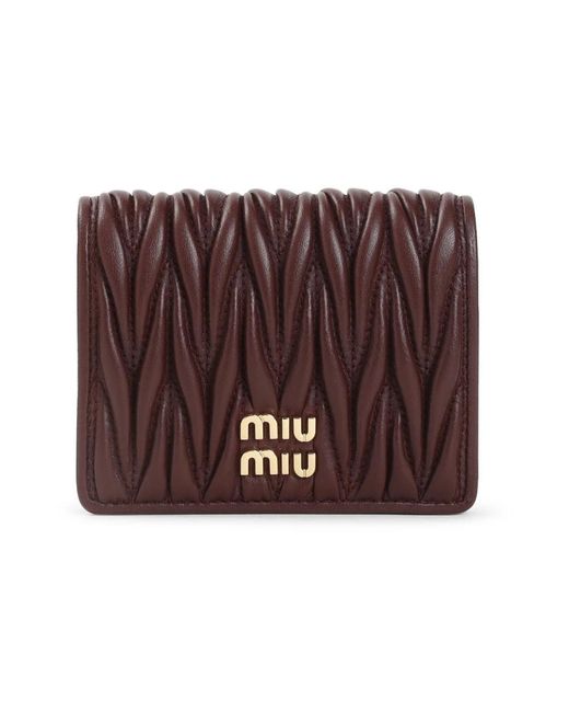 Miu Miu Brown Wallets & Cardholders