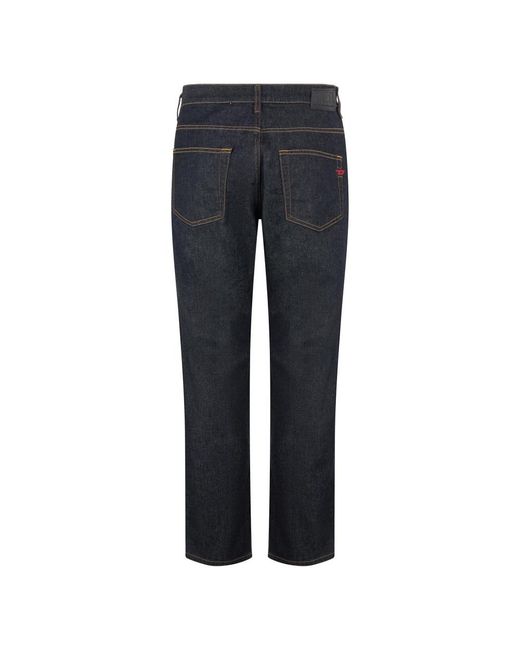 DIESEL Blue Straight Jeans for men