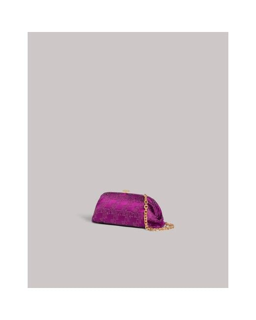 Alberta Ferretti Purple Clutches