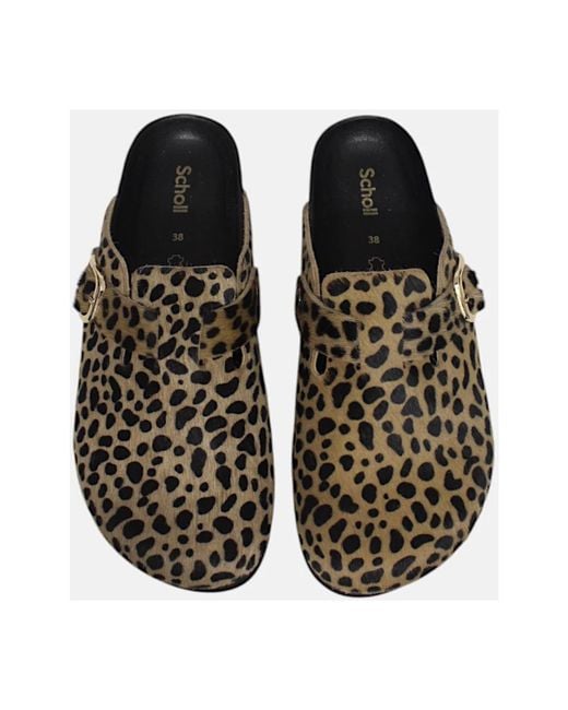 Scholl Brown Mules