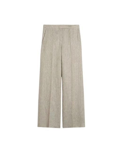 Max Mara Gray Wide Trousers