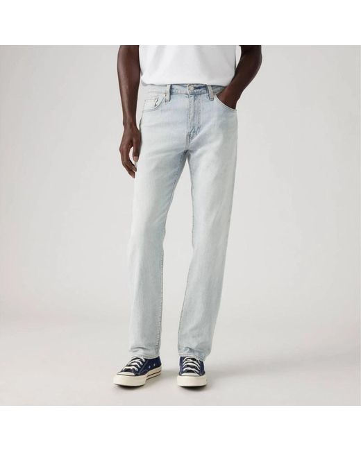 Levi's 502 Taper Lichtgewicht Linnen+ Denim Jeans in het Blue voor heren