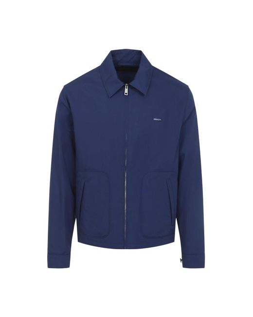 Prada Blue Light Jackets for men