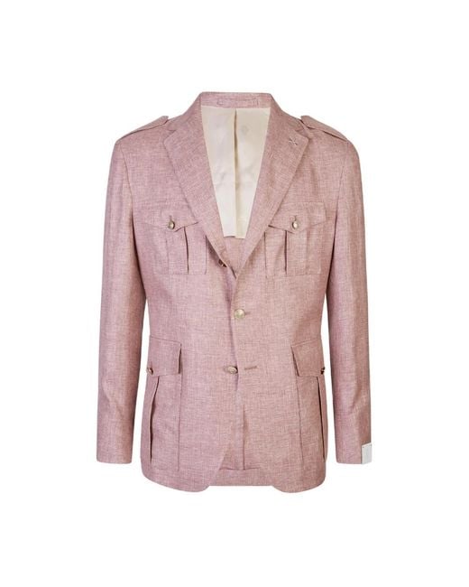 Eleventy Pink Blazers for men