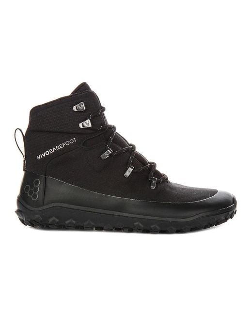 Vivobarefoot Black Lace-Up Boots for men
