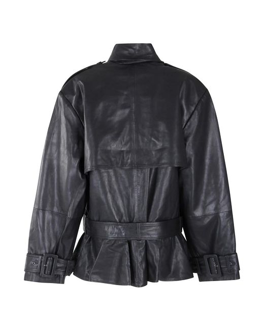 ROTATE BIRGER CHRISTENSEN Black Leather Jackets