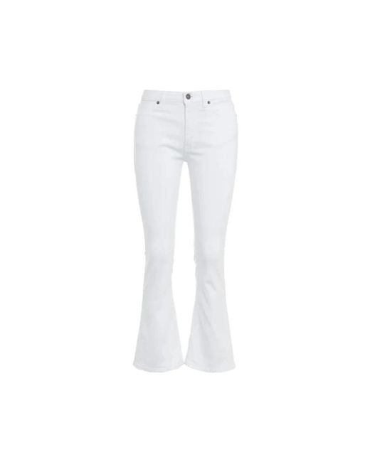 Pantalones skinny flared tobillo bianco Dondup de color White