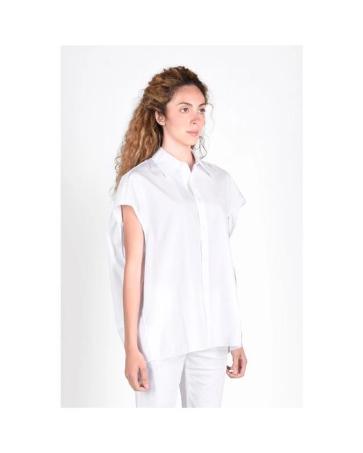 Marni White Baumwoll casual hemden