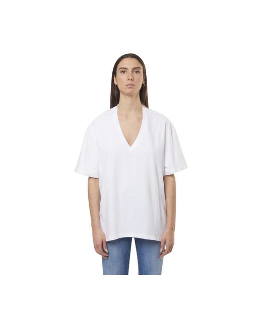 Tops > t-shirts Semicouture en coloris White