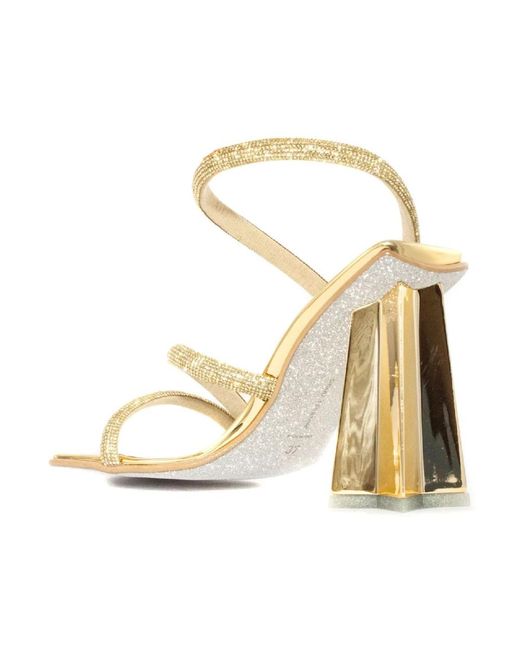 Chiara Ferragni Metallic High Heel Sandals