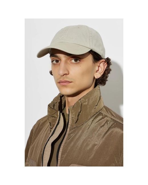 Stone Island Baseball Cap in Gray für Herren