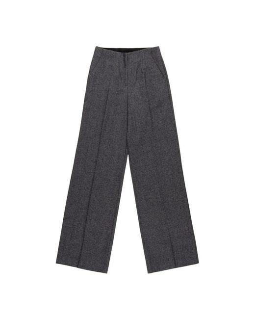 Nenette Gray Wide Trousers