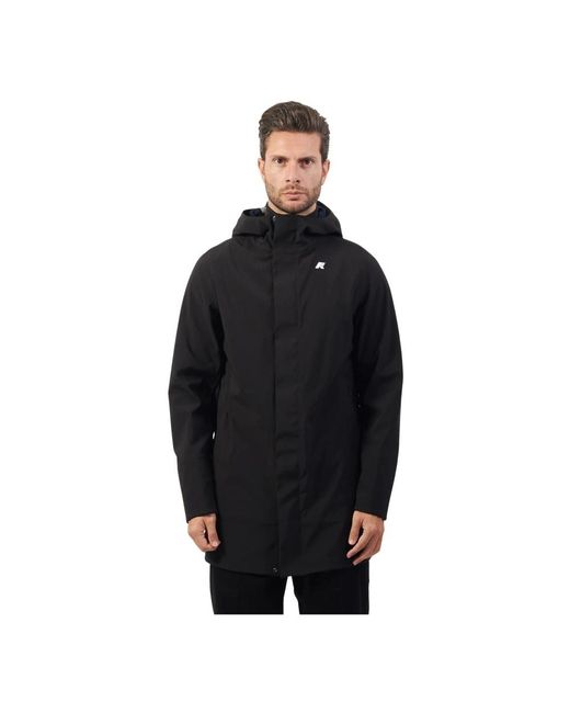 K-Way Black Rain Jackets for men