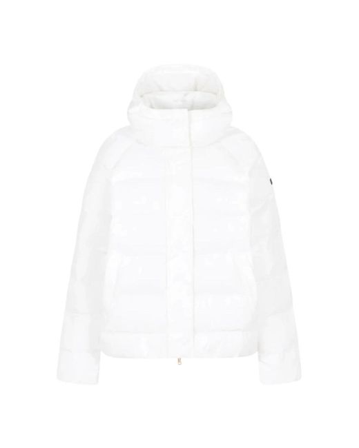 EA7 White Winter Jackets