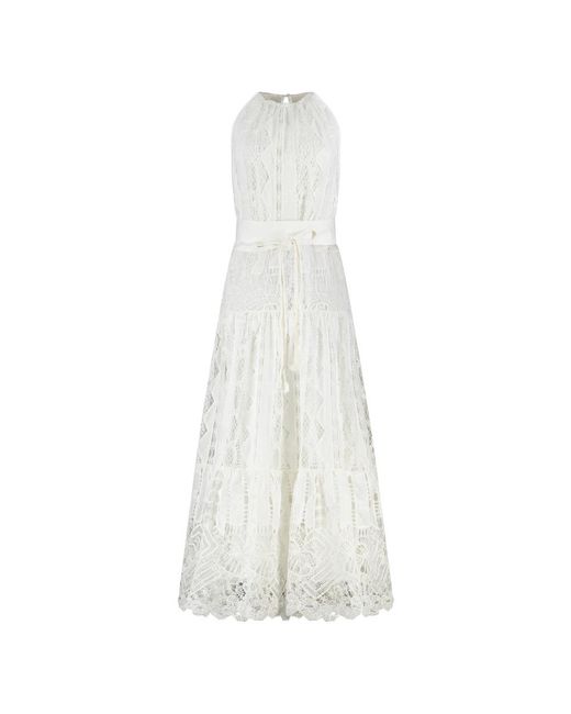 Pinko White Maxi Dresses