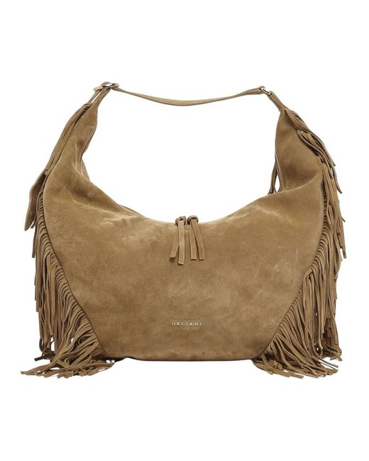 Orciani Brown Shoulder Bags