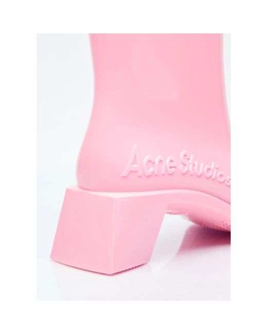 Acne Pink Rain Boots