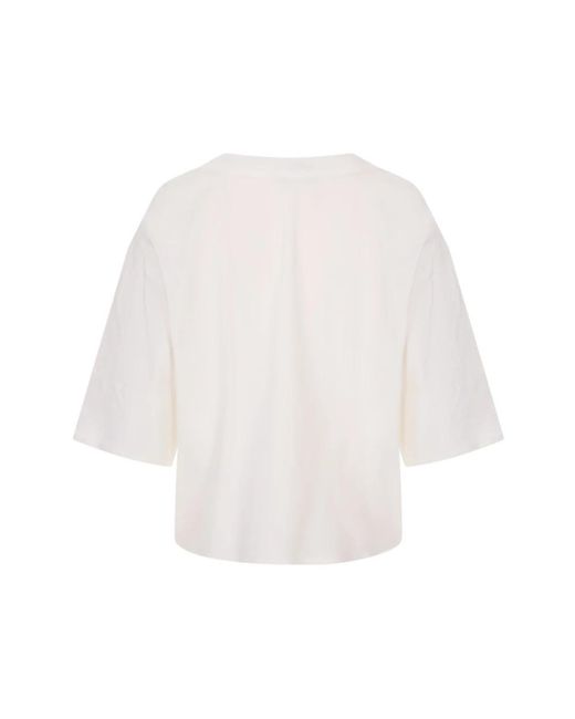 Max Mara White Blouses