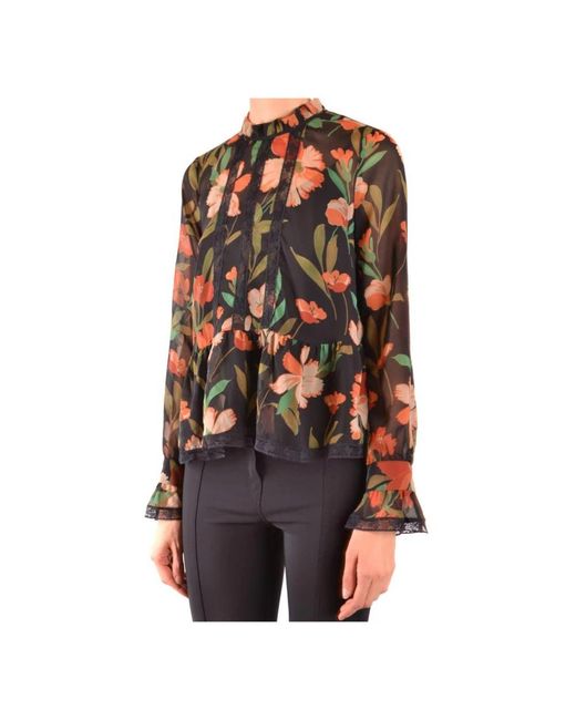 Twinset Overhemden ,Veelkleurig ,Polyester Shirt in het Black